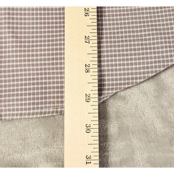 Alfani Dress Shirt Mens L 16 32-33 Pink Fitted Performance Check Button Down - Picture 7 of 7